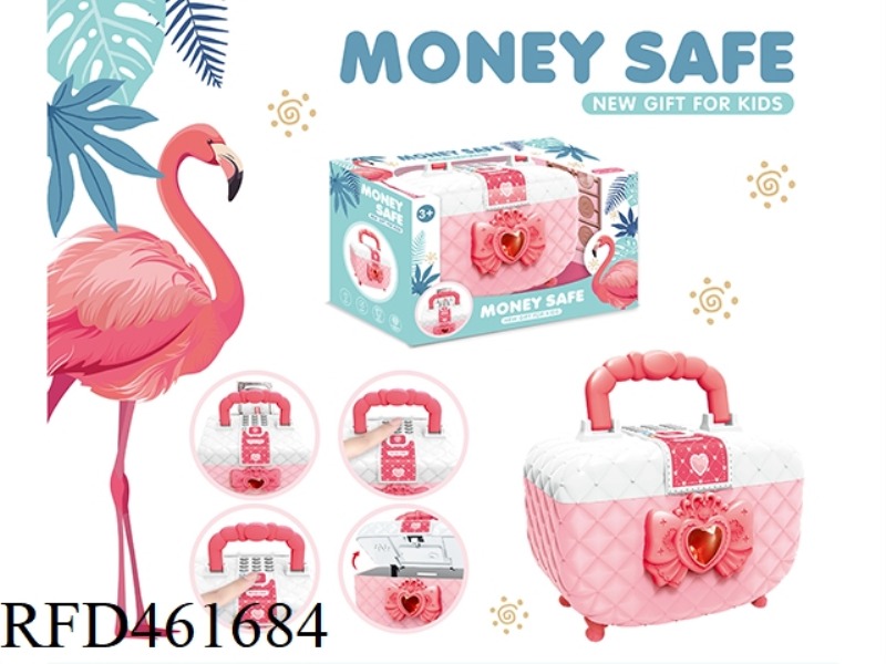 FLAMINGO COSMETIC BAG PIGGY BANK