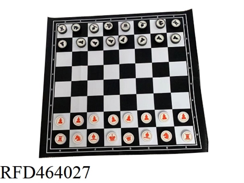 CHESS PLAYMAT  (CHESS 16 RED 16 BLUE,MAT:93*89CM)