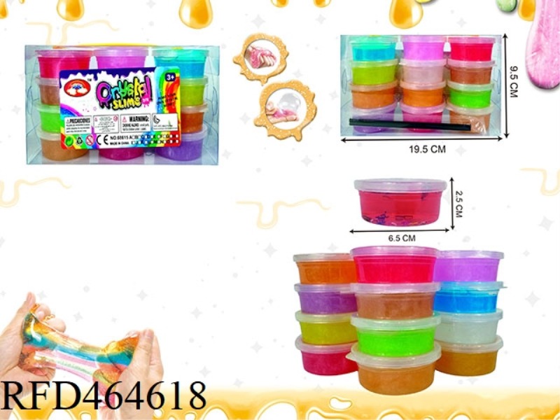 SLIM 12 COLOR LIGHT PEARL CRYSTAL MUD