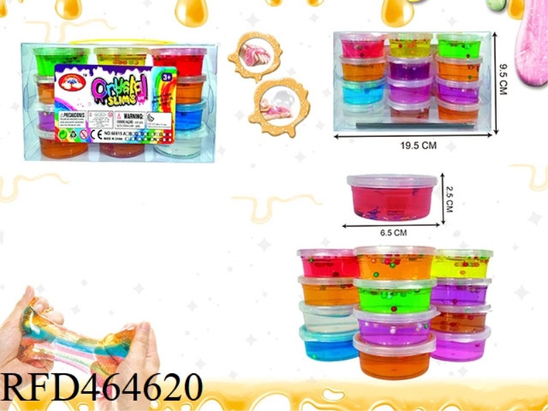 SLIM 12 COLOR COLORFUL PEARL CRYSTAL MUD