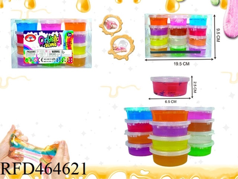 SLIM 12 COLOR WHITE PEARL CRYSTAL MUD