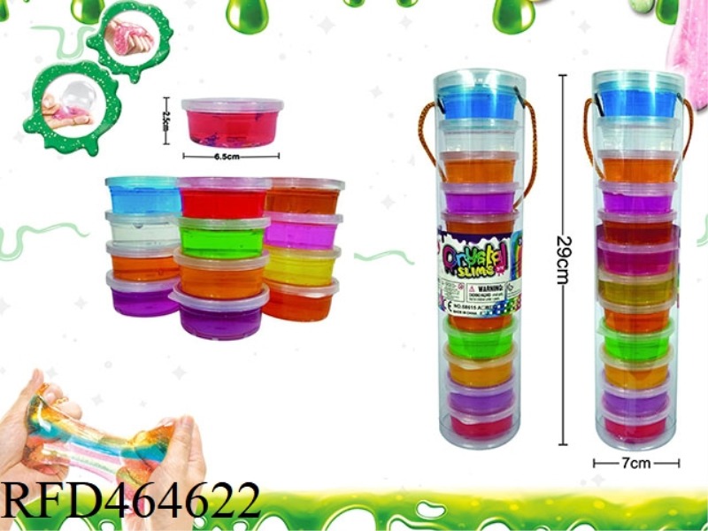 SLIM 12 COLOR TRANSPARENT CRYSTAL MUD