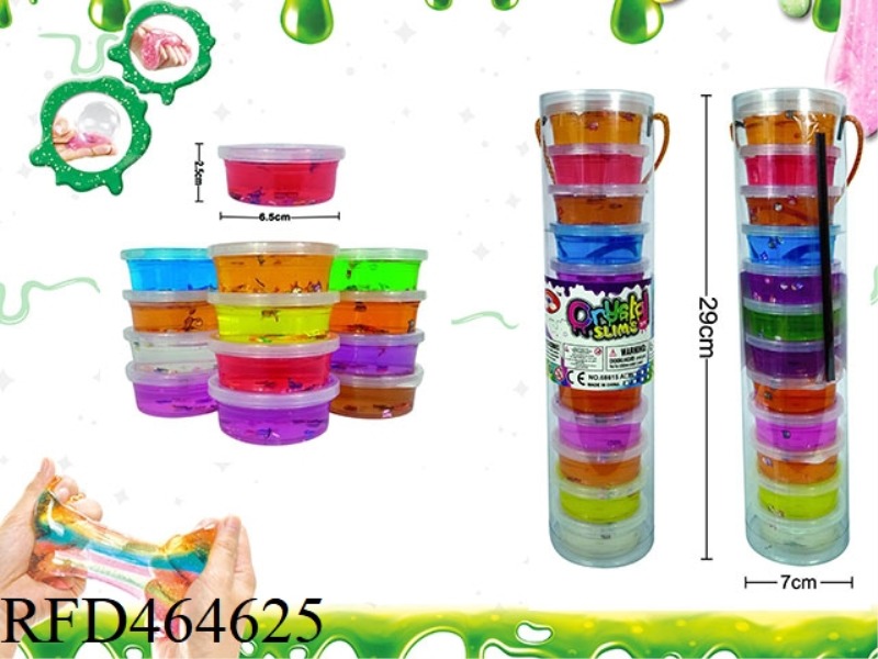 SLIM 12 COLOR CARTOON ANIMAL CRYSTAL MUD