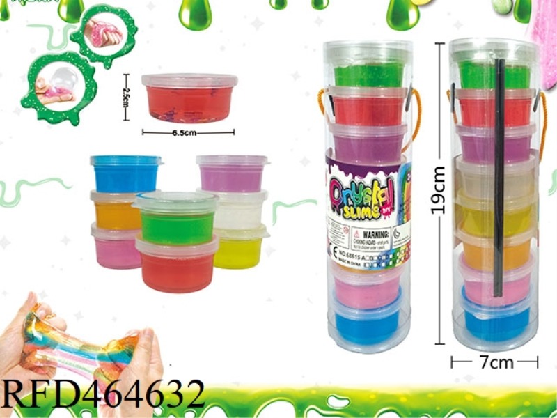 SLIM 8-COLOR TRANSPARENT CRYSTAL MUD