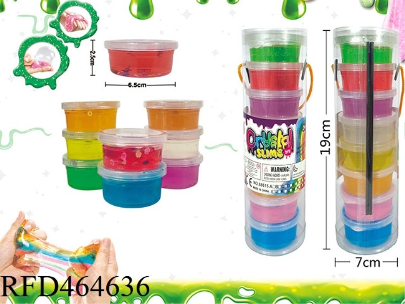 SLIM 8-COLOR FLOWER CRYSTAL MUD