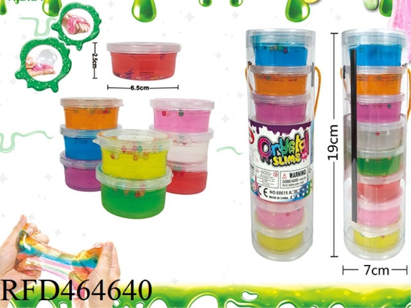 SLIM 8-COLOR COLORFUL PEARL CRYSTAL MUD