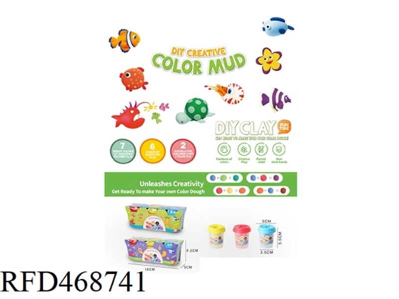 COLORED MUD 3 CANS