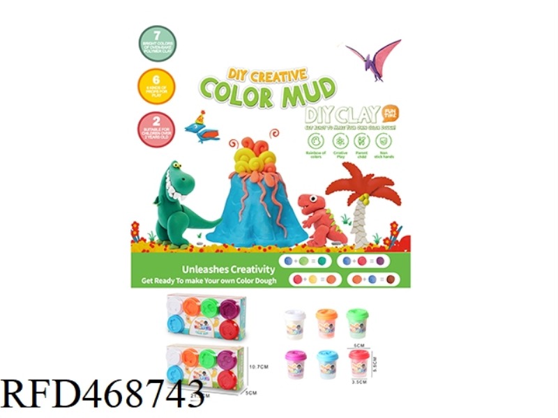 COLORED MUD 6 CANS
