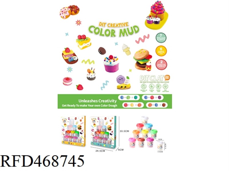 COLORED MUD 10 CANS
