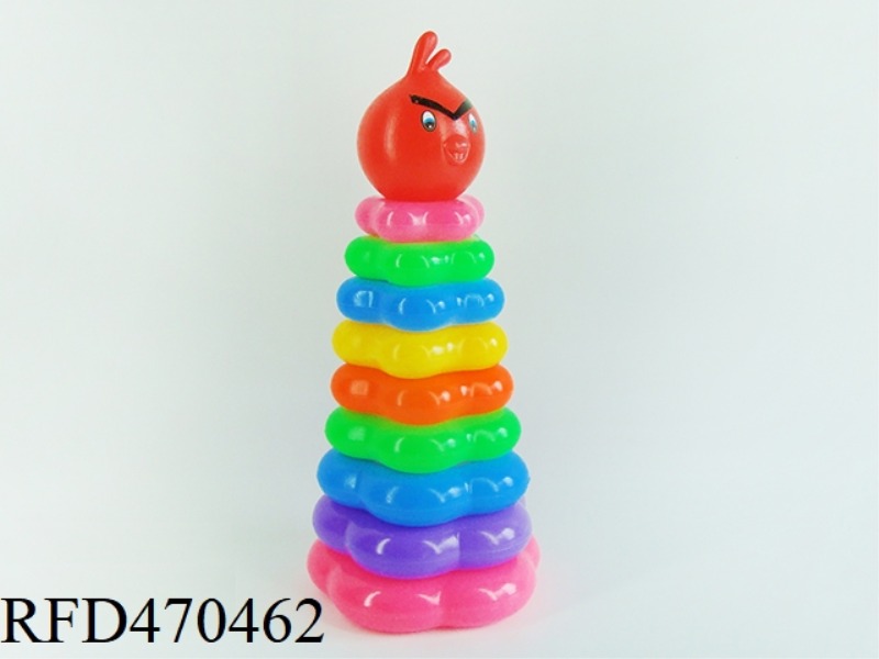 9 LAYERS ANGRY BIRDS PLUM BLOSSOM RING