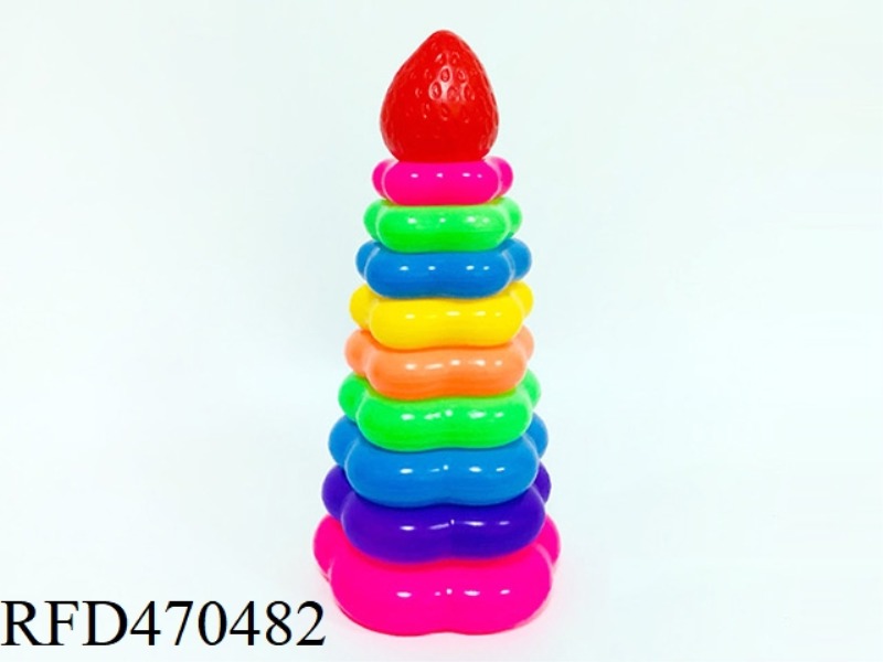 PLUM-SHAPED 9-LAYER STRAWBERRY FERRULE