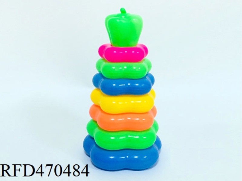 PLUM-SHAPED 7-LAYER GREEN PEPPER RING