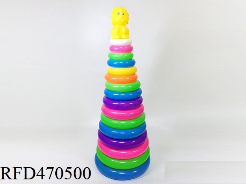 ROUND 16-LAYER LION RING