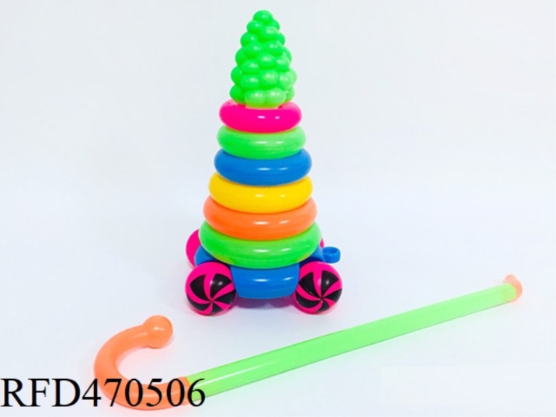 ROUND 7 LAYER GRAPE TROLLEY WHEEL RING