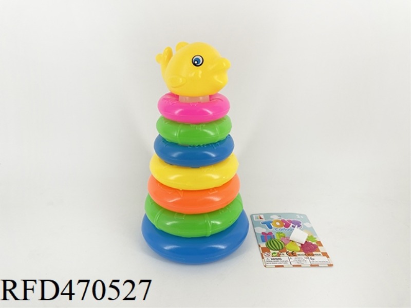 7 LAYER DIGITAL DOLPHIN RING
