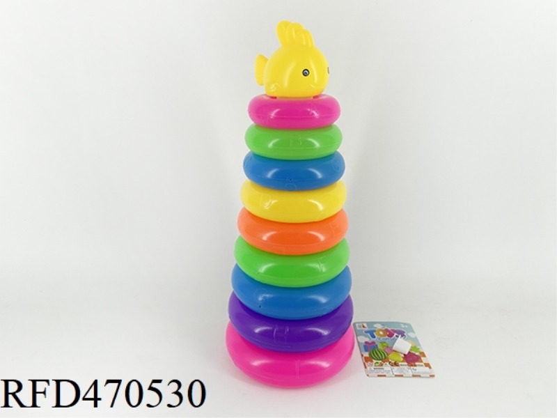 9 LAYERS ENGLISH CARTOON FISH RING