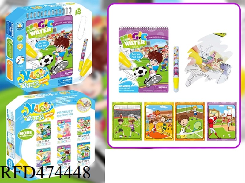 SPORTS SERIES WATER PICTURE ALBUM (SMALL PEN)
