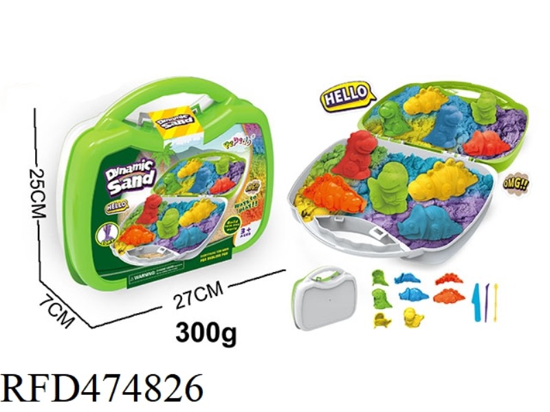 SPACE SAND 3D DINOSAUR SET (300G)