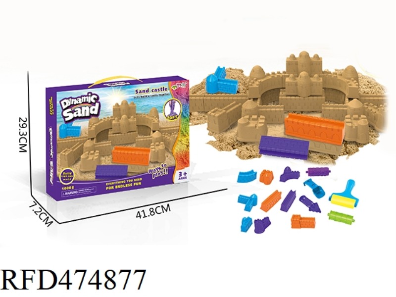 SPACE SAND STEREOSCOPIC 3D CASTLE SET (1000G)