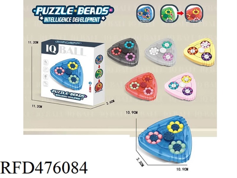 DECOMPRESSION FINGER GYRO RUBIK'S CUBE BEADS UFO DISC 3 COLORS MIXED