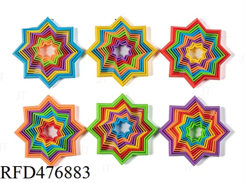 3D MAGIC STAR, RAINBOW COLORS