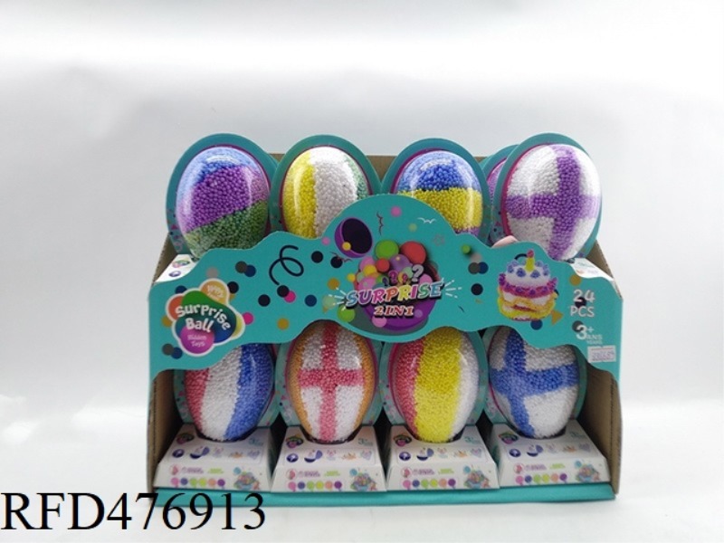 13.5CM FOAM BALL EGG 24PCS
