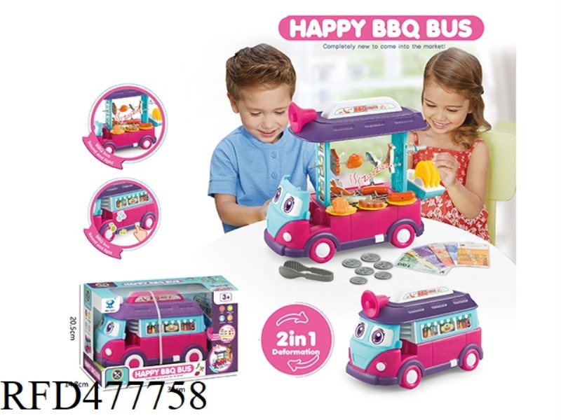 2 IN 1 SMART DEFORMATION BBQ BUS