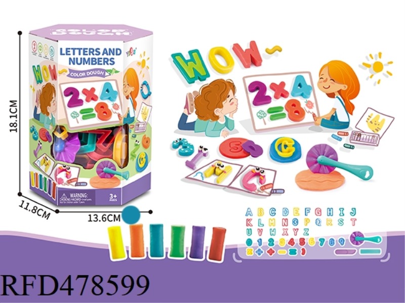 ALPHABET & NUMBER CLAY