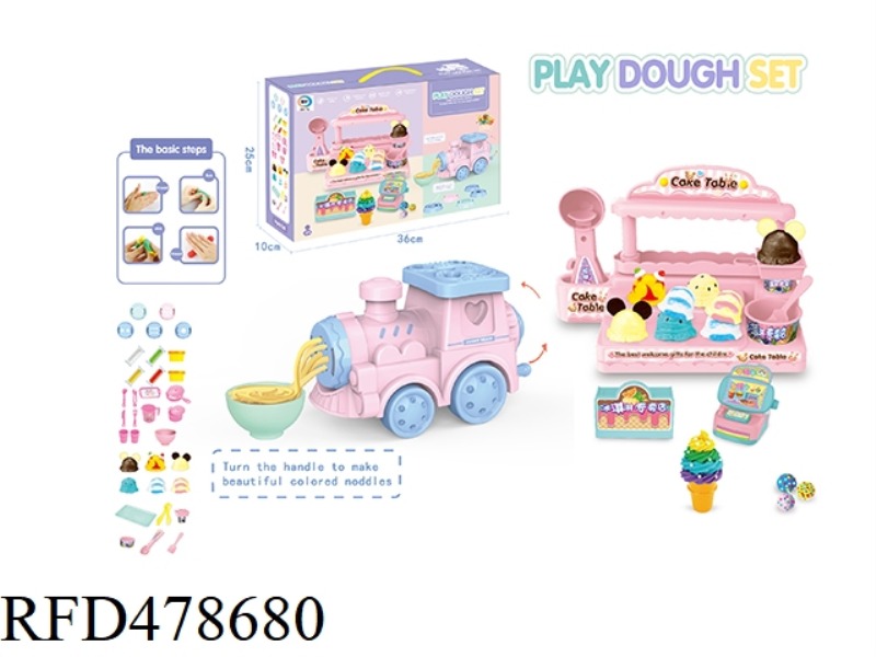 ICE CREAM TRAIN COLOR MUD SET