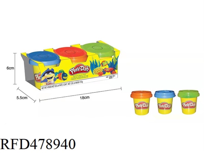 COLOR CLAY 3 BOTTLES