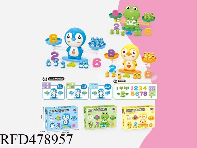 BIG PENGUIN FROG DUCK DIGITAL SCALE GAME
