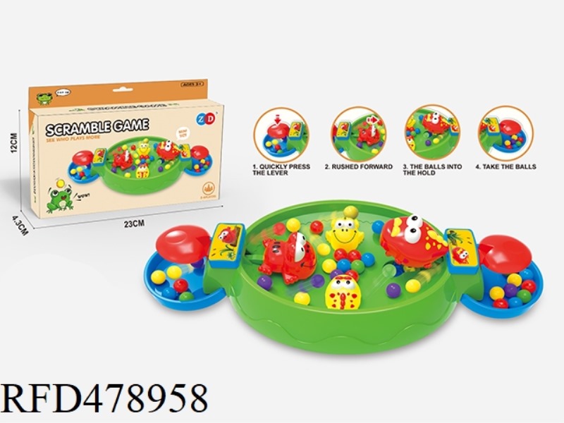 2 PLAYER FROG EATING PEARL GAME
