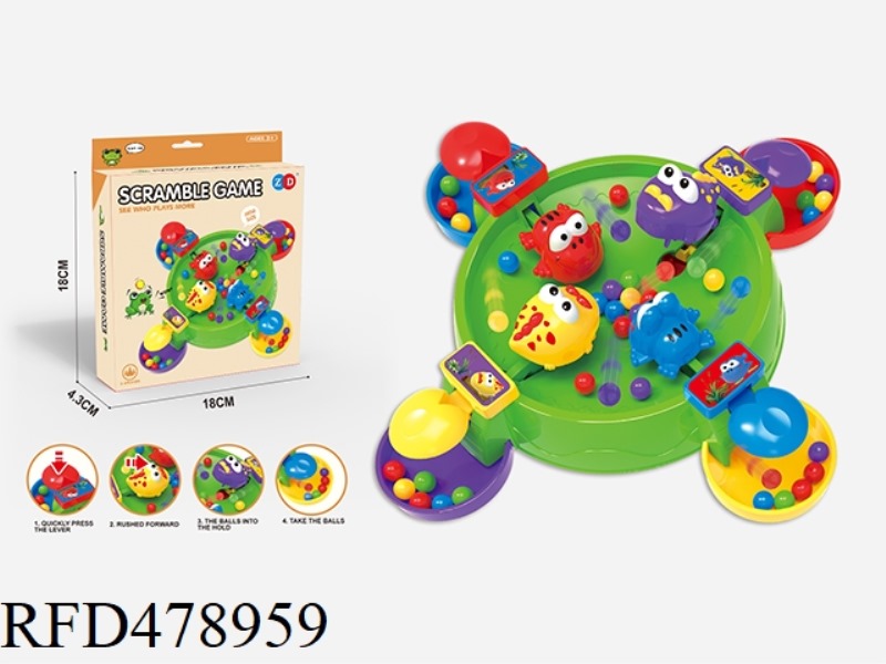 4 PLAYER FROG EATING PEARL GAME