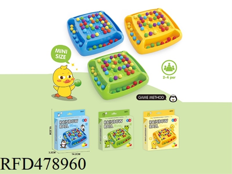 TRUMPET PENGUIN FROG DUCK BEAD MATCHING GAME