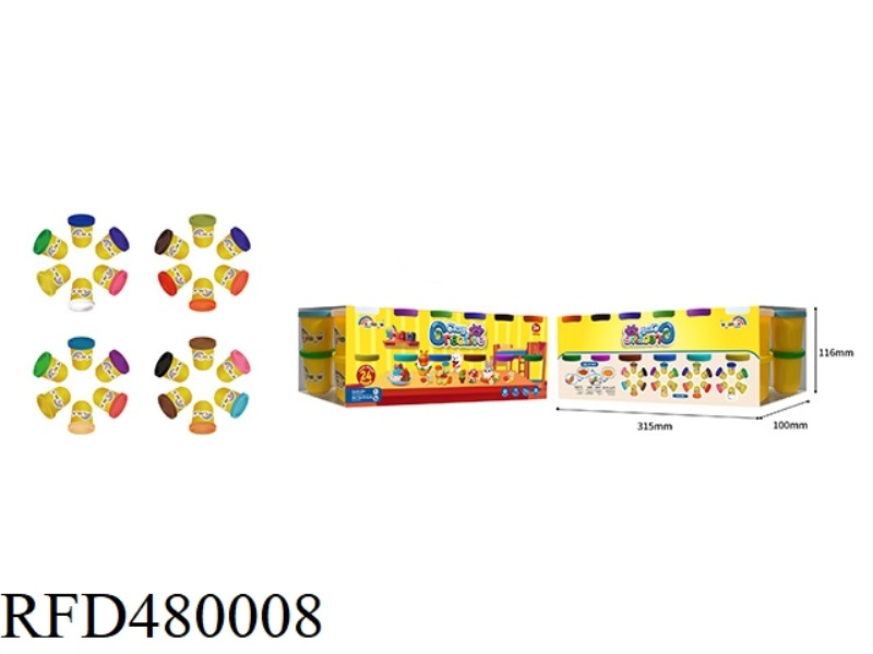 24 COLORS 50G CUP OF COLORED MUD