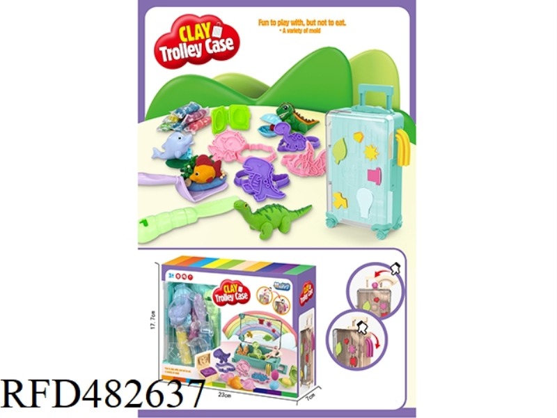 SUITCASE COLOR CLAY SET