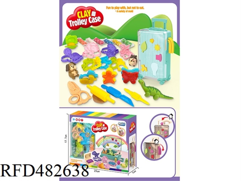 SUITCASE COLOR CLAY SET