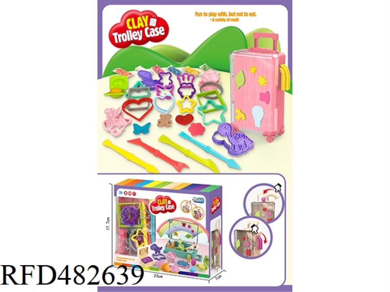 SUITCASE COLOR CLAY SET