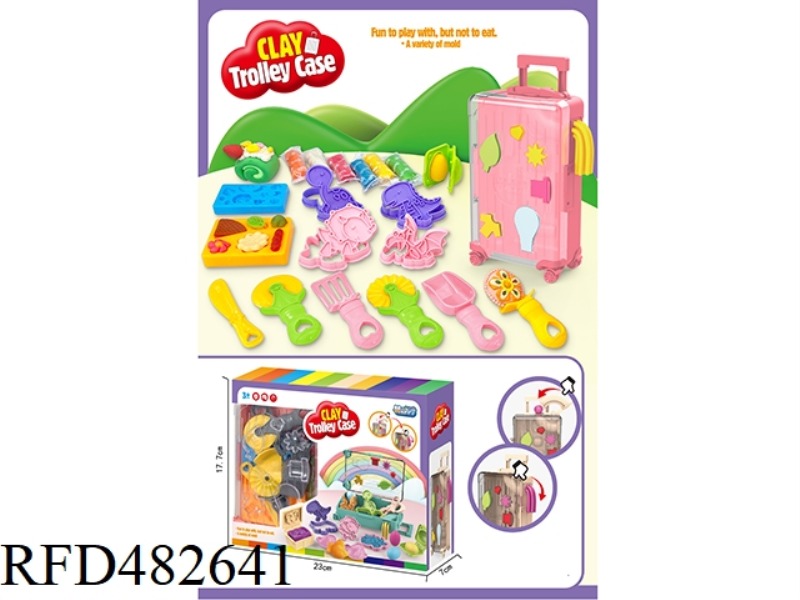 SUITCASE COLOR CLAY SET