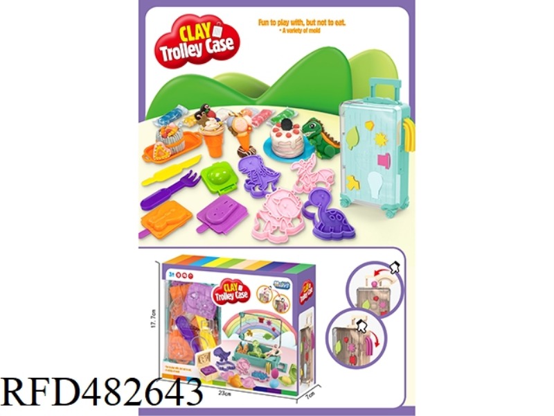 SUITCASE COLOR CLAY SET