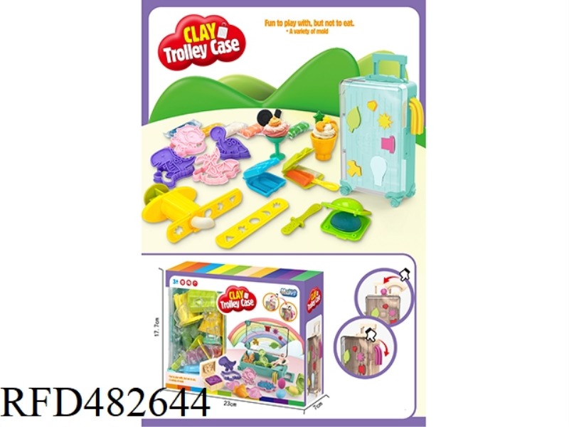 SUITCASE COLOR CLAY SET