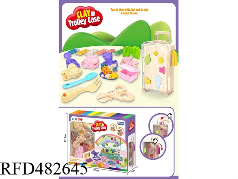 SUITCASE COLOR CLAY SET