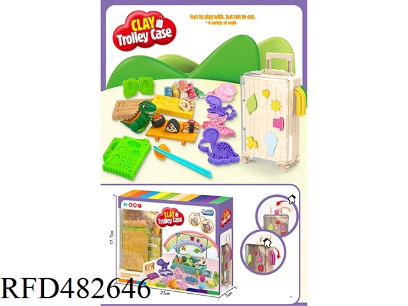 SUITCASE COLOR CLAY SET