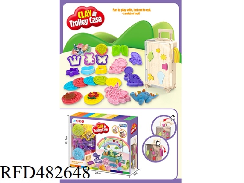 SUITCASE COLOR CLAY SET