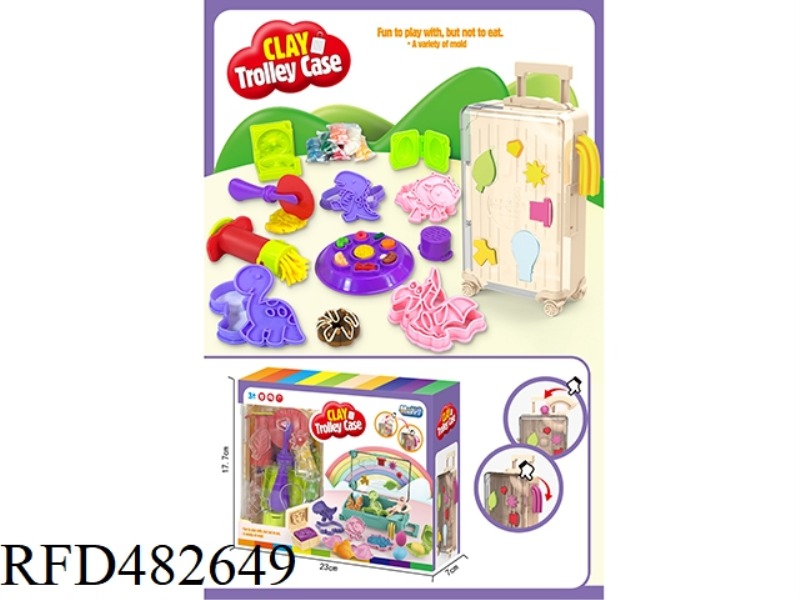 SUITCASE COLOR CLAY SET