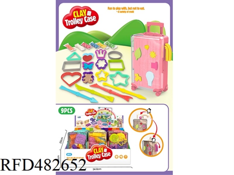 GEOMETRIC FIGURE COLOR CLAY SET 9PCS