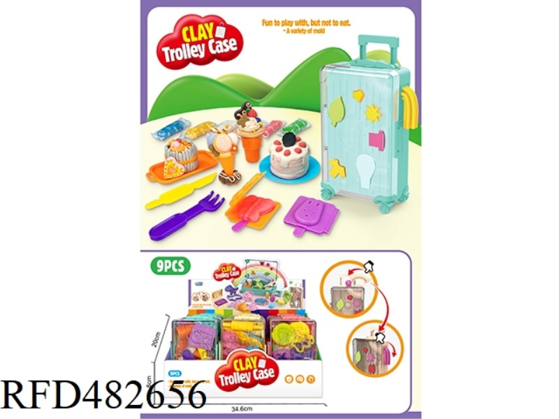 ICE CREAM COLOR MUD SET 9PCS
