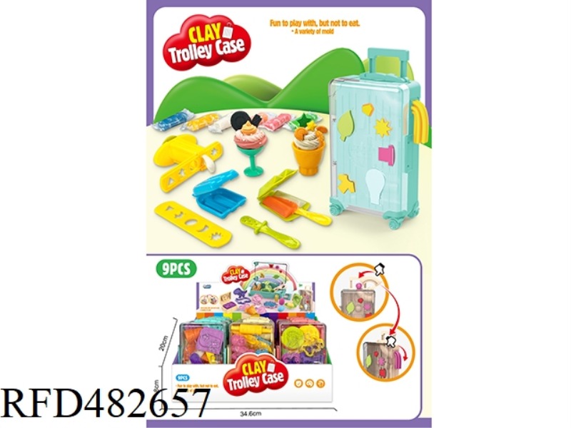 ICE CREAM COLOR MUD SET 9PCS
