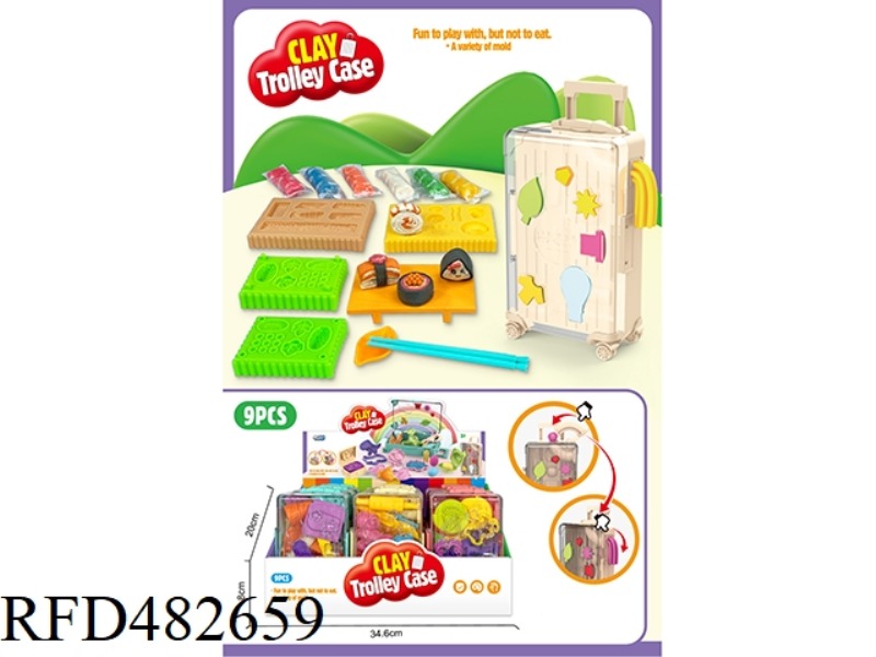 SUSHI COLOR MUD SET 9PCS