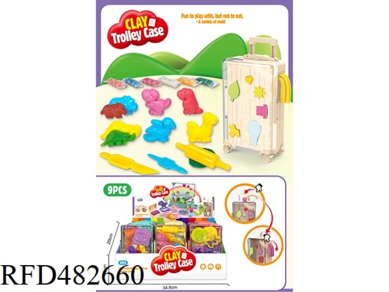 DINOSAUR COLOR MUD SET 9PCS
